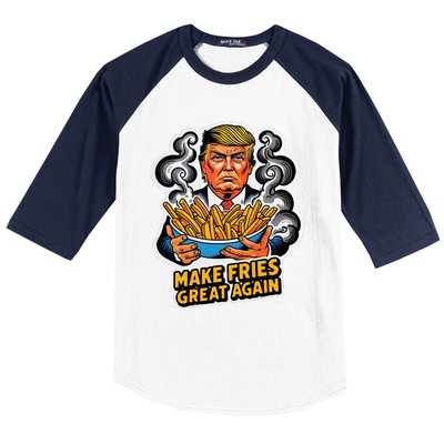 Make Fries Great Again Baseball Sleeve Shirt