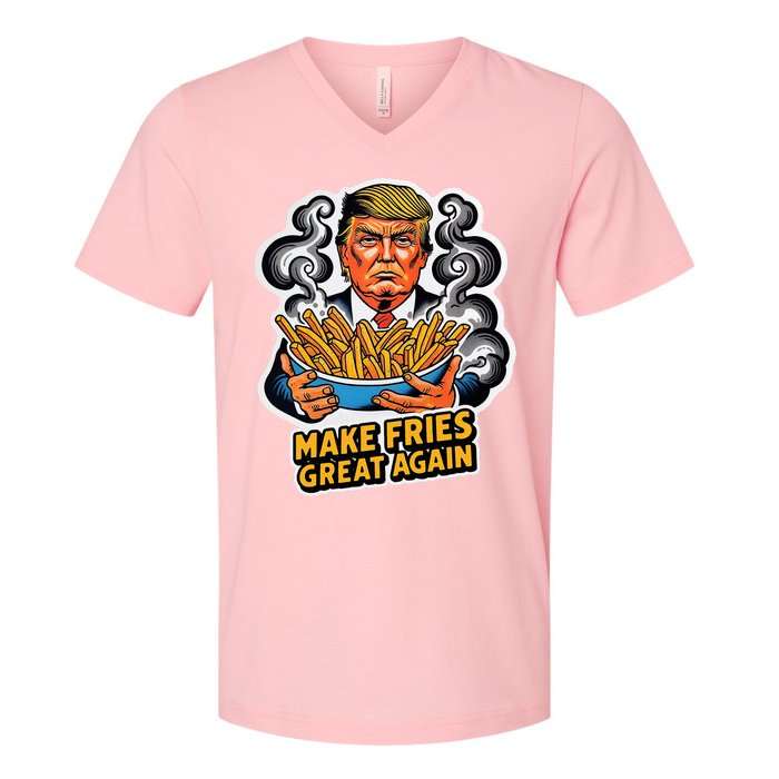 Make Fries Great Again V-Neck T-Shirt