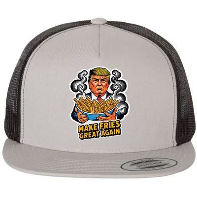 Make Fries Great Again Flat Bill Trucker Hat