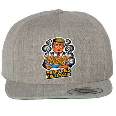 Make Fries Great Again Wool Snapback Cap