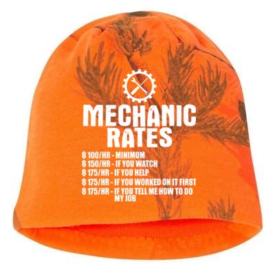 Mechanic Funny Gift Great Gift Mechanic Rates Gift Kati - Camo Knit Beanie