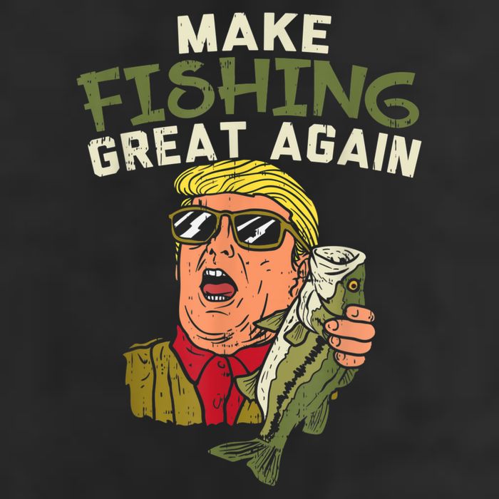 Make Fishing Great Again Trump Funny Fisherman Angler Cool Comfort Performance Bucket Hat
