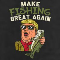 Make Fishing Great Again Trump Funny Fisherman Angler Adult Drive Performance Visor