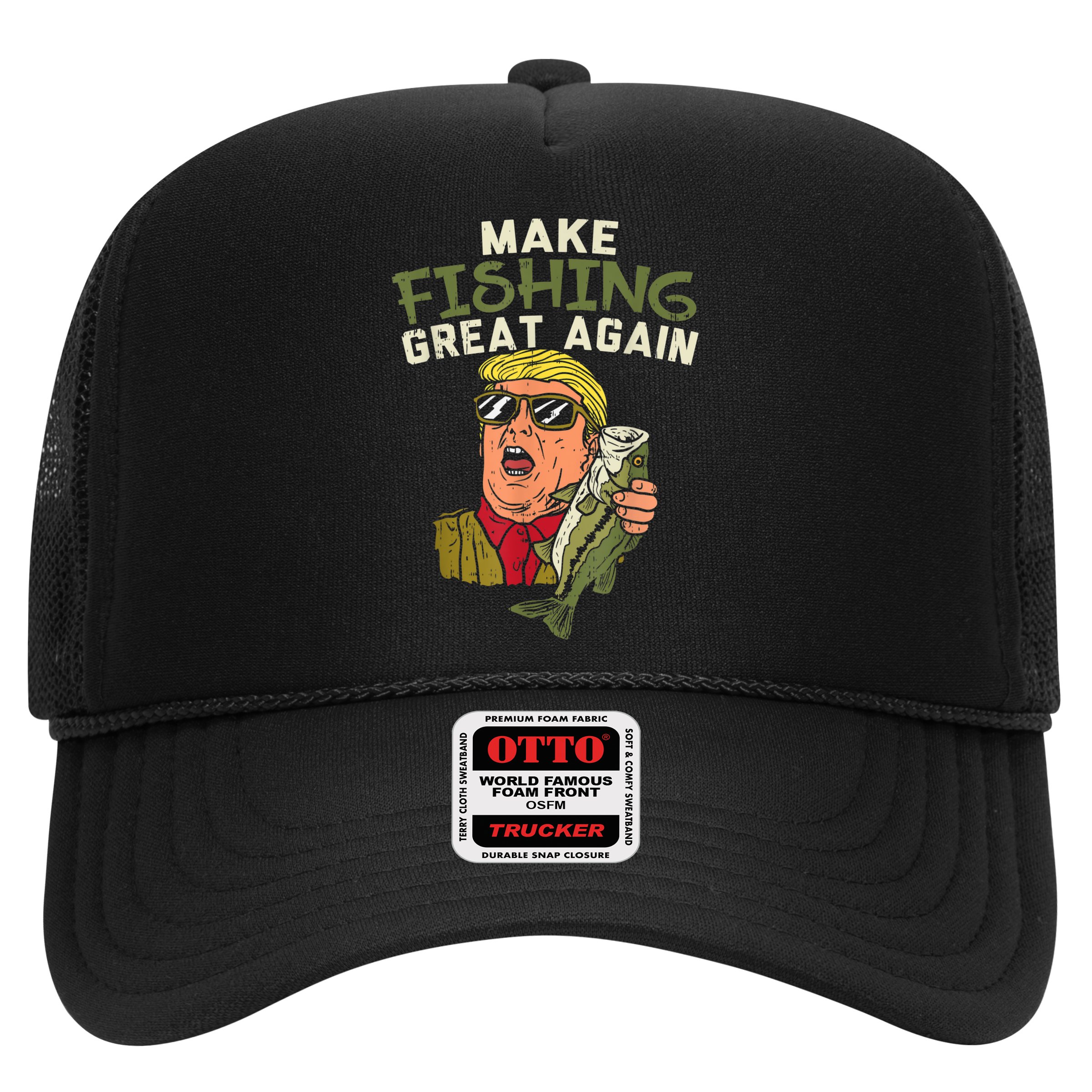 Make Fishing Great Again Trump Funny Fisherman Angler Hat