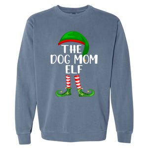 Matching Family Group The Dog Mom Elf Christmas Gift Garment-Dyed Sweatshirt