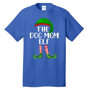 Matching Family Group The Dog Mom Elf Christmas Gift Tall T-Shirt