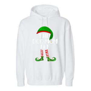 Matching Family Group The Dog Mom Elf Christmas Gift Garment-Dyed Fleece Hoodie