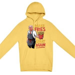 Make Fries Great Again Viral Doanld Trump Meme Premium Pullover Hoodie