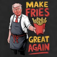 Make Fries Great Again Viral Doanld Trump Meme Garment-Dyed Heavyweight T-Shirt