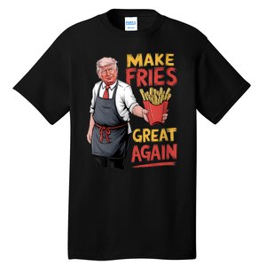 Make Fries Great Again Viral Doanld Trump Meme Tall T-Shirt