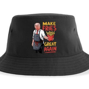 Make Fries Great Again Viral Doanld Trump Meme Sustainable Bucket Hat