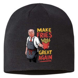 Make Fries Great Again Viral Doanld Trump Meme Sustainable Beanie