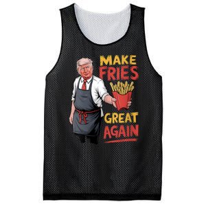 Make Fries Great Again Viral Doanld Trump Meme Mesh Reversible Basketball Jersey Tank