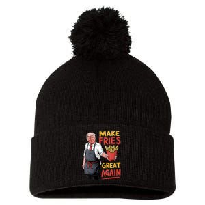 Make Fries Great Again Viral Doanld Trump Meme Pom Pom 12in Knit Beanie