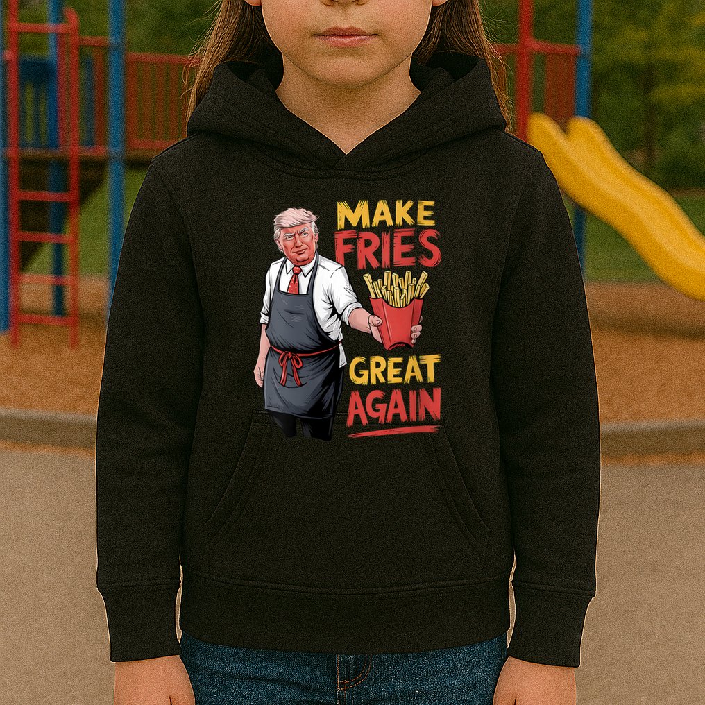 Make Fries Great Again Viral Doanld Trump Meme Kids Hoodie