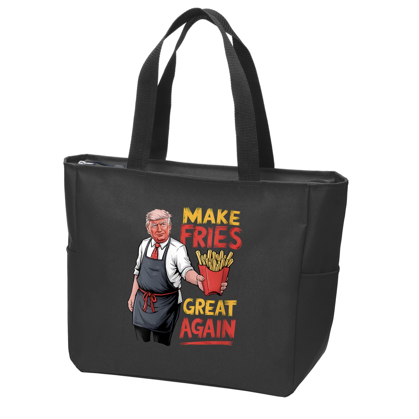 Make Fries Great Again Viral Doanld Trump Meme Zip Tote Bag