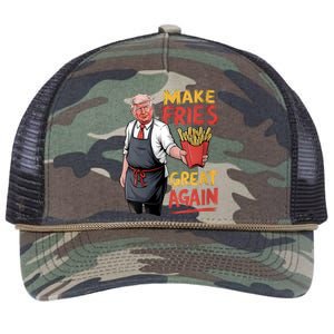 Make Fries Great Again Viral Doanld Trump Meme Retro Rope Trucker Hat Cap