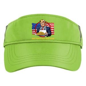 Make Fries Great Again Donald Trump Adult Drive Performance Visor