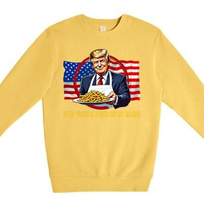 Make Fries Great Again Donald Trump Premium Crewneck Sweatshirt