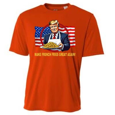 Make Fries Great Again Donald Trump Cooling Performance Crew T-Shirt