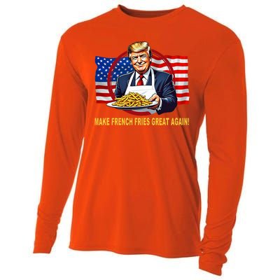 Make Fries Great Again Donald Trump Cooling Performance Long Sleeve Crew