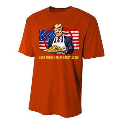 Make Fries Great Again Donald Trump Performance Sprint T-Shirt