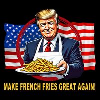 Make Fries Great Again Donald Trump Impact Tech Backpack