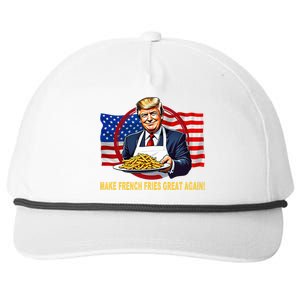 Make Fries Great Again Donald Trump Snapback Five-Panel Rope Hat