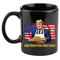 Make Fries Great Again Donald Trump 11oz C Handle Ceramic Mug