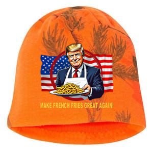 Make Fries Great Again Donald Trump Kati - Camo Knit Beanie