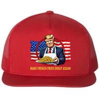 Make Fries Great Again Donald Trump Flat Bill Trucker Hat