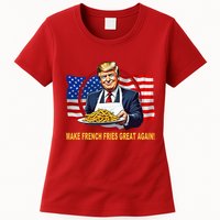 Make Fries Great Again Donald Trump Womens T-Shirt