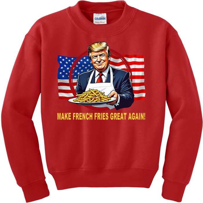 Make Fries Great Again Donald Trump Kids Sweatshirt