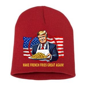 Make Fries Great Again Donald Trump Short Acrylic Beanie