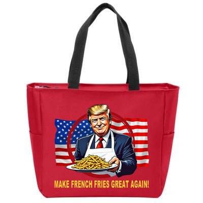 Make Fries Great Again Donald Trump Zip Tote Bag