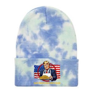 Make Fries Great Again Donald Trump Tie Dye 12in Knit Beanie