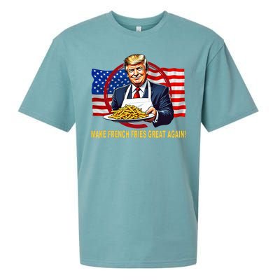 Make Fries Great Again Donald Trump Sueded Cloud Jersey T-Shirt