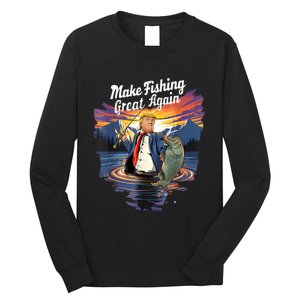 Make Fishing Great Angler Gift Long Sleeve Shirt