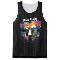 Make Fishing Great Angler Gift Mesh Reversible Basketball Jersey Tank