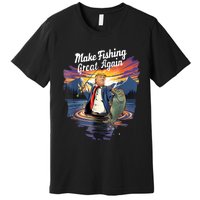 Make Fishing Great Angler Gift Premium T-Shirt