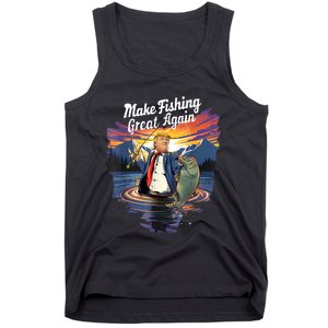 Make Fishing Great Angler Gift Tank Top