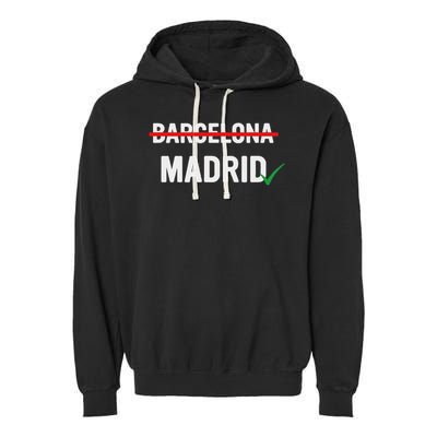 Maga Flag Gray And Red Distressed American Flag Garment-Dyed Fleece Hoodie