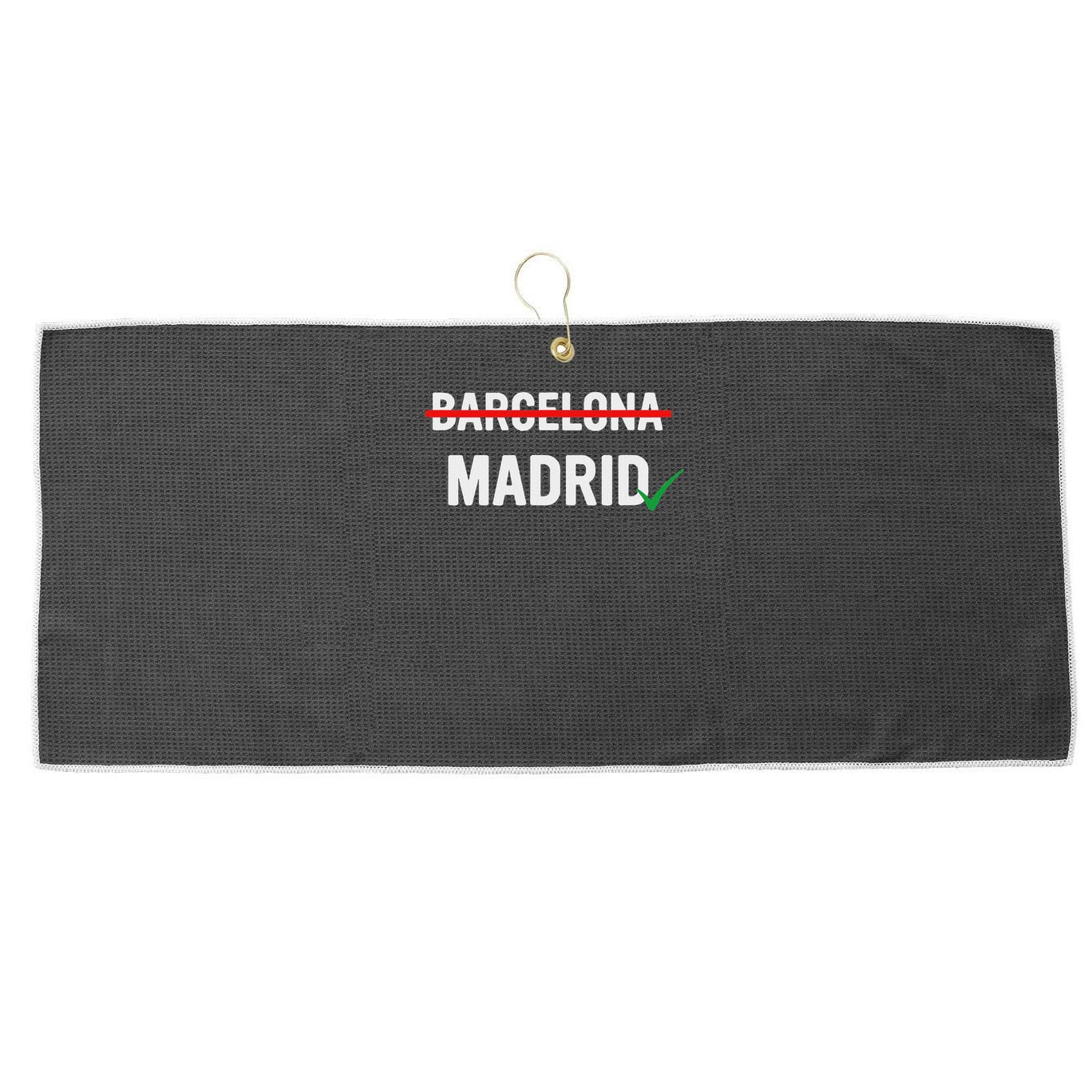 Maga Flag Gray And Red Distressed American Flag Large Microfiber Waffle Golf Towel