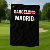 Maga Flag Gray And Red Distressed American Flag Golf Towel