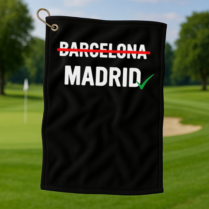 Maga Flag Gray And Red Distressed American Flag Golf Towel
