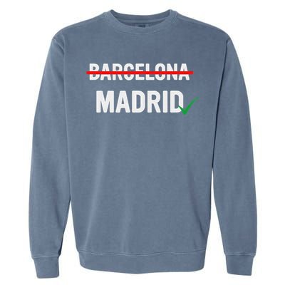Maga Flag Gray And Red Distressed American Flag Garment-Dyed Sweatshirt