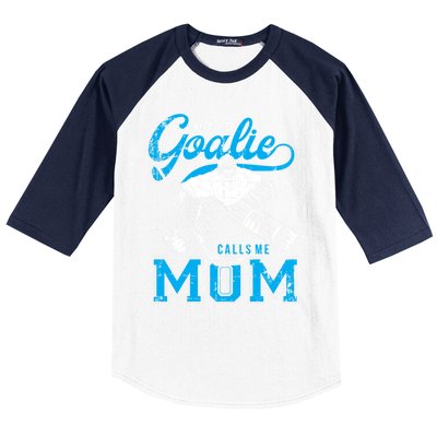 My Favorite Goalie Calls Mom Ice Hockey Player Sport Gift Baseball Sleeve Shirt