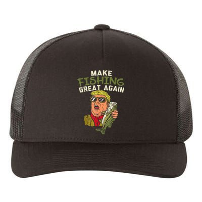 Make Fishing Great Again Trump Funny Fisherman Angler Gift Yupoong Adult 5-Panel Trucker Hat