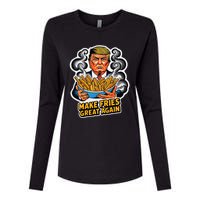 Make Fries Great Again Womens Cotton Relaxed Long Sleeve T-Shirt