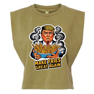 Make Fries Great Again Garment-Dyed Women's Muscle Tee